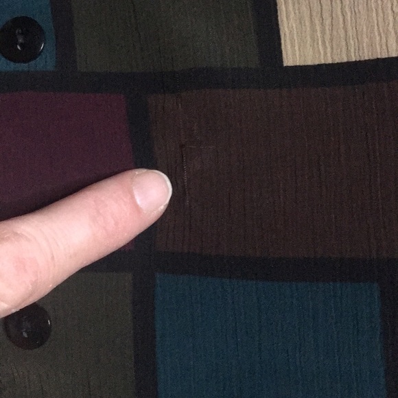 👾VTG abstract print vsco blouse - Picture 6 of 6